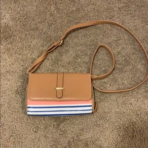 Striped purse